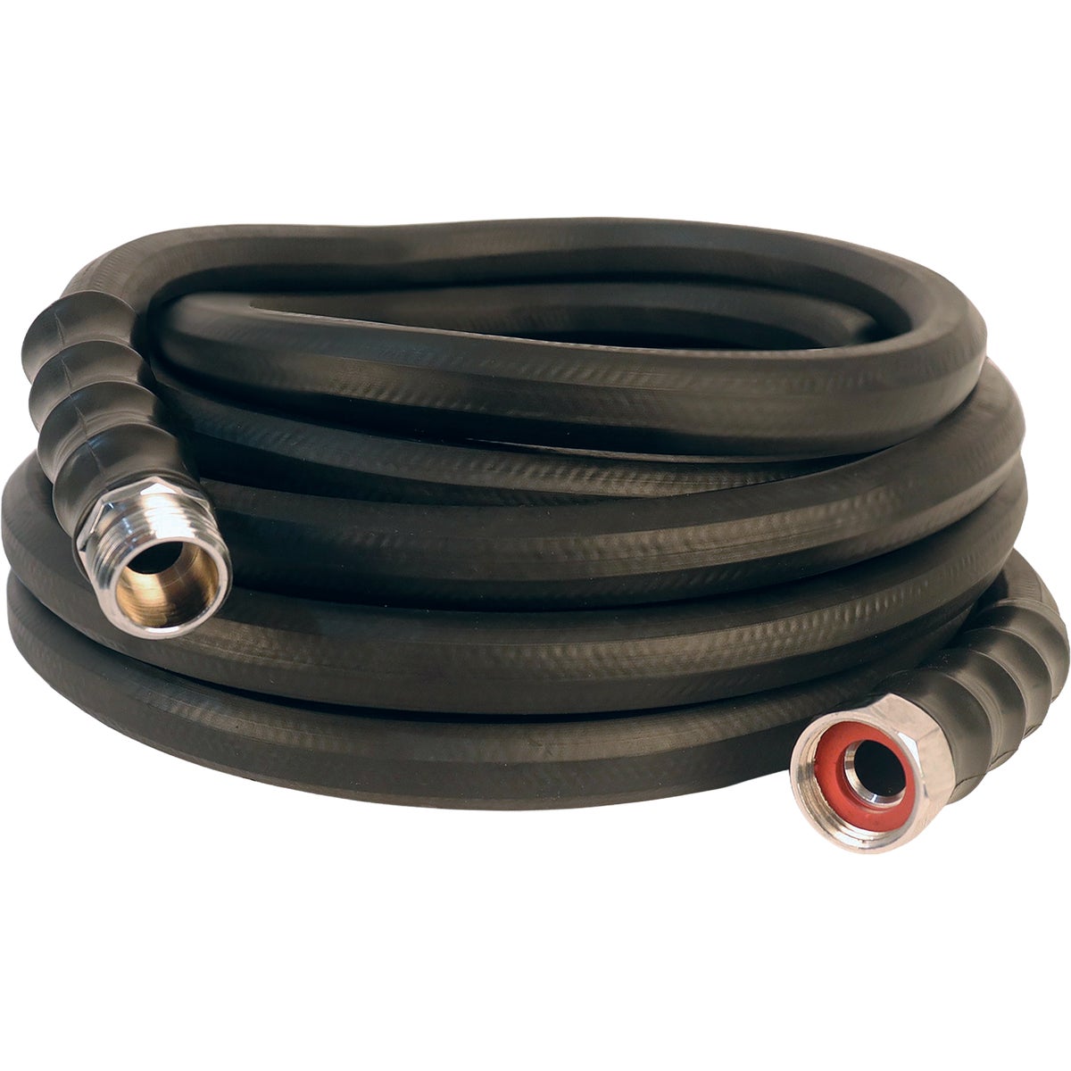 Green Thumb 5/8 In. Dia. x 100 Ft. Black Rubber Hot Water Garden Hose Image 2