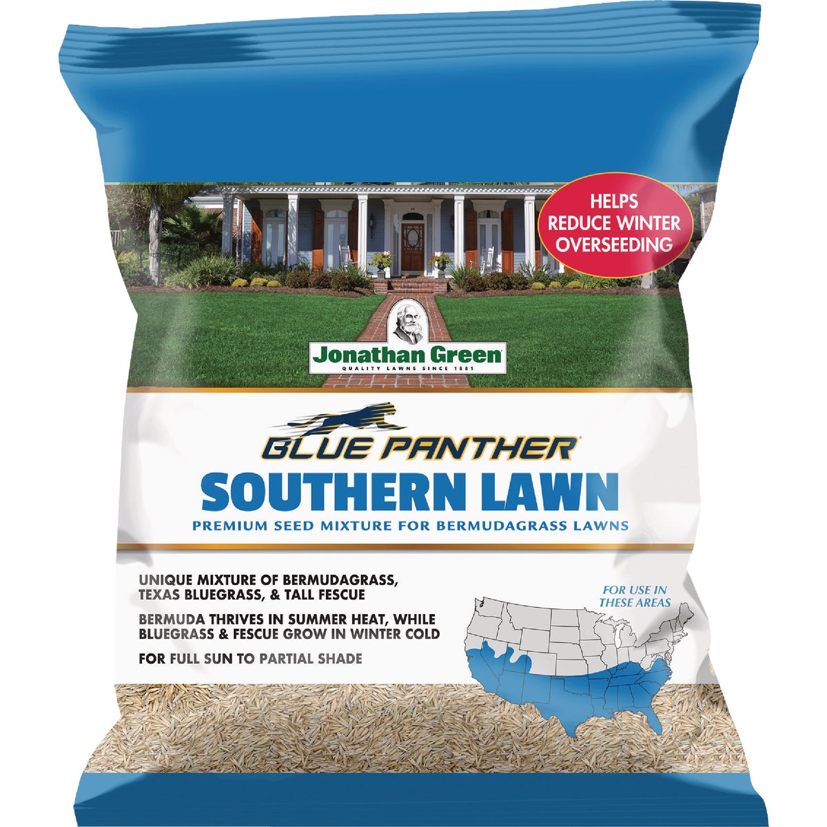 Jonathan Green Blue Panther Southern Lawn 3 Lb. Grass Seed