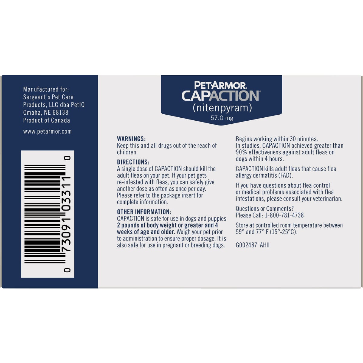 PetArmor CapAction Over 25 Lb. Dog Flea Tabs (6-Pack) Image 7