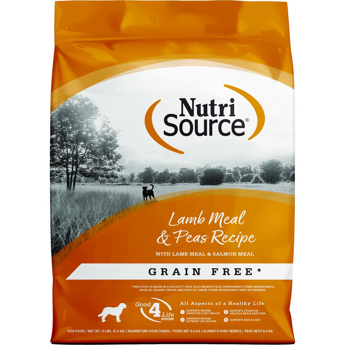 NutriSource 26 Lb. Lamb Meal & Peas Recipe Grain Free Dog Food