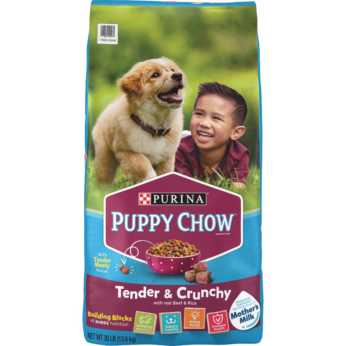 Purina Puppy Chow 30 Lb. Beef Tender & Crunchy Puppy Food