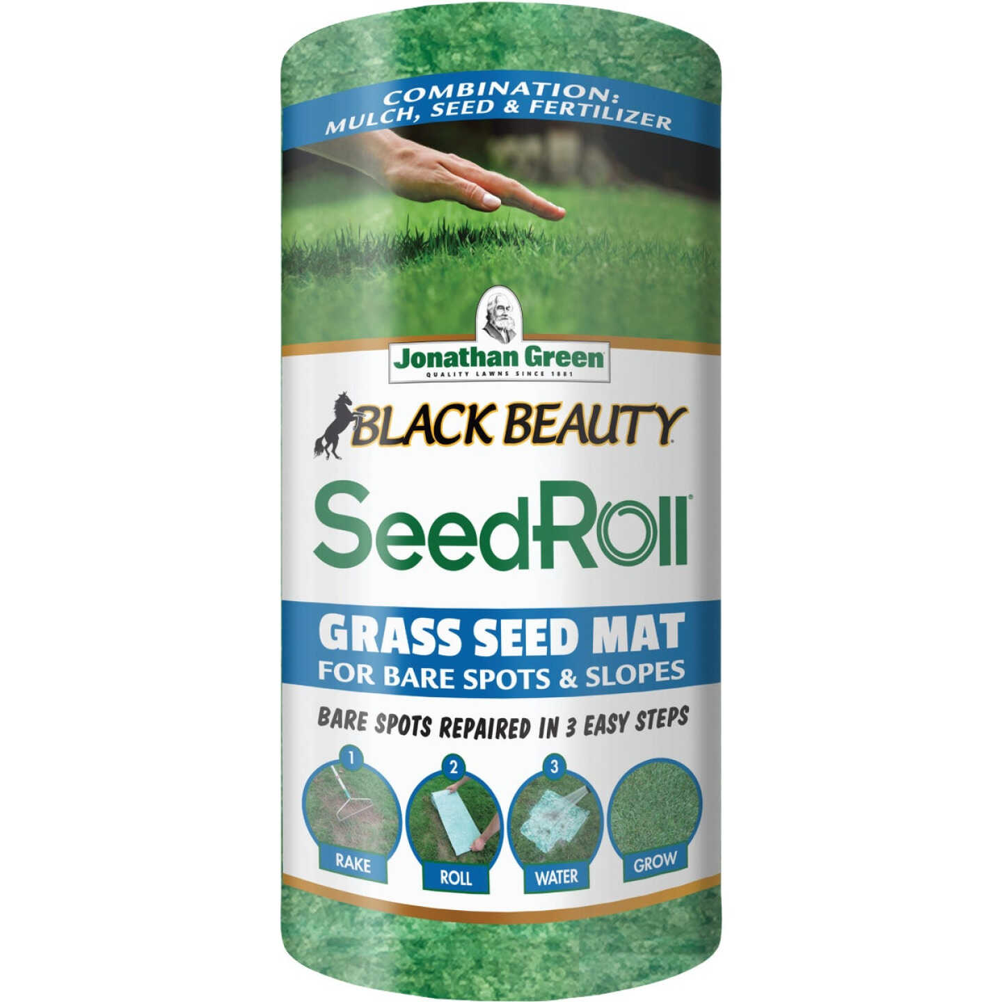 Jonathan Green Black Beauty 50 Sq. Ft. Coverage Grass Seed Roll Image 1