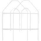 Best Garden 8 Ft. White Galvanized Wire Folding Fence Image 1