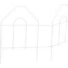 Best Garden 8 Ft. White Galvanized Wire Folding Fence Image 3