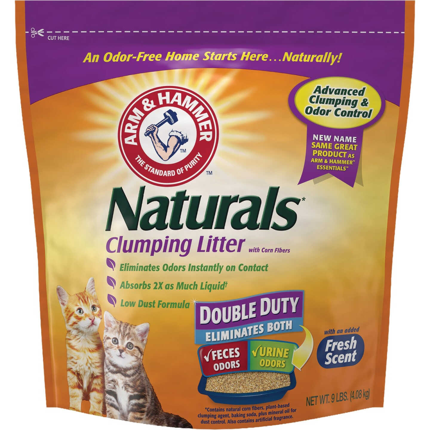 Arm & Hammer Naturals 9 Lb. Clumping Litter Image 1