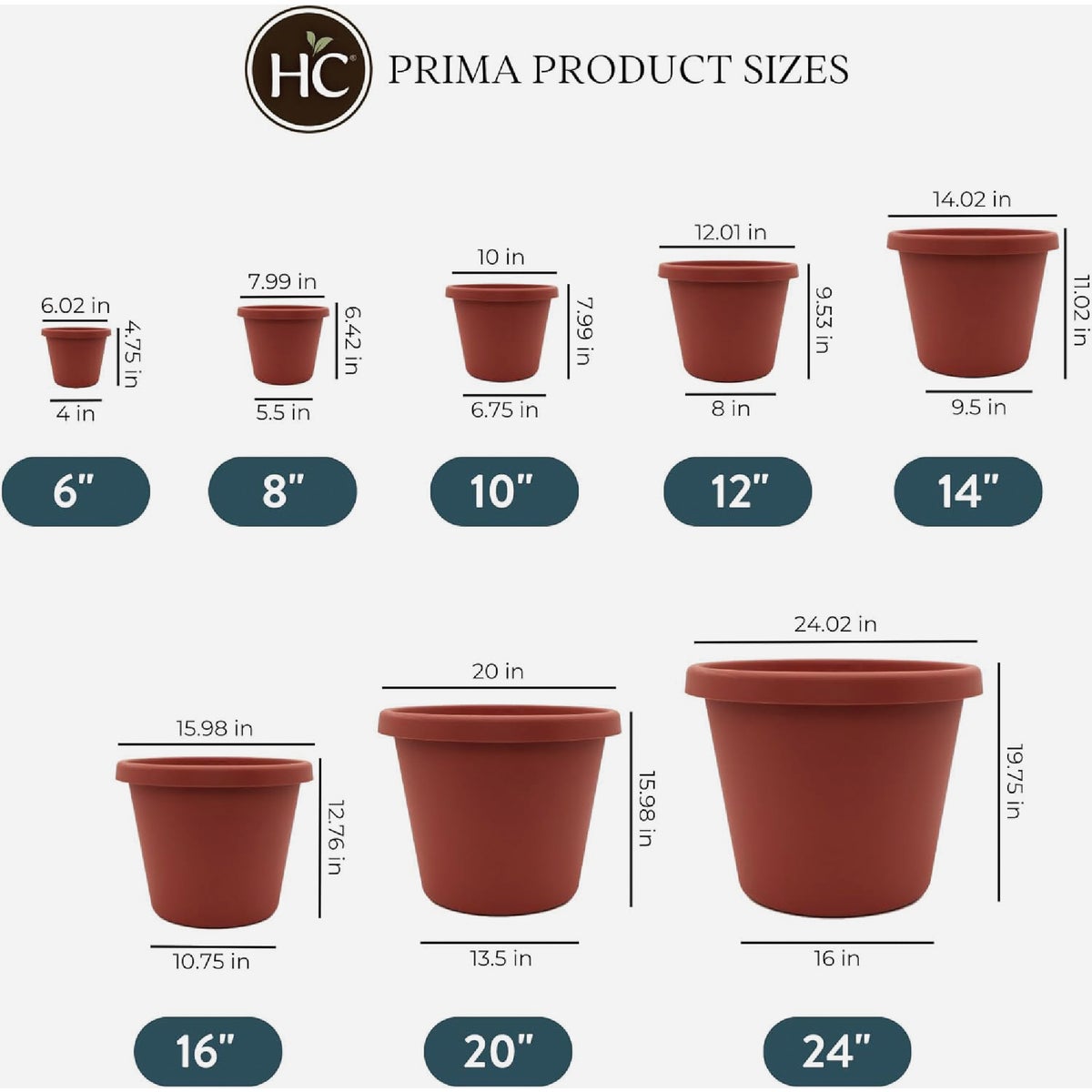 HC Companies 8 In. Stone Classic Planter Image 5
