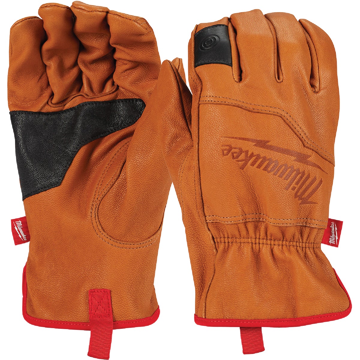 Milwaukee Men's XL Goatskin Leather Work Gloves Image 1