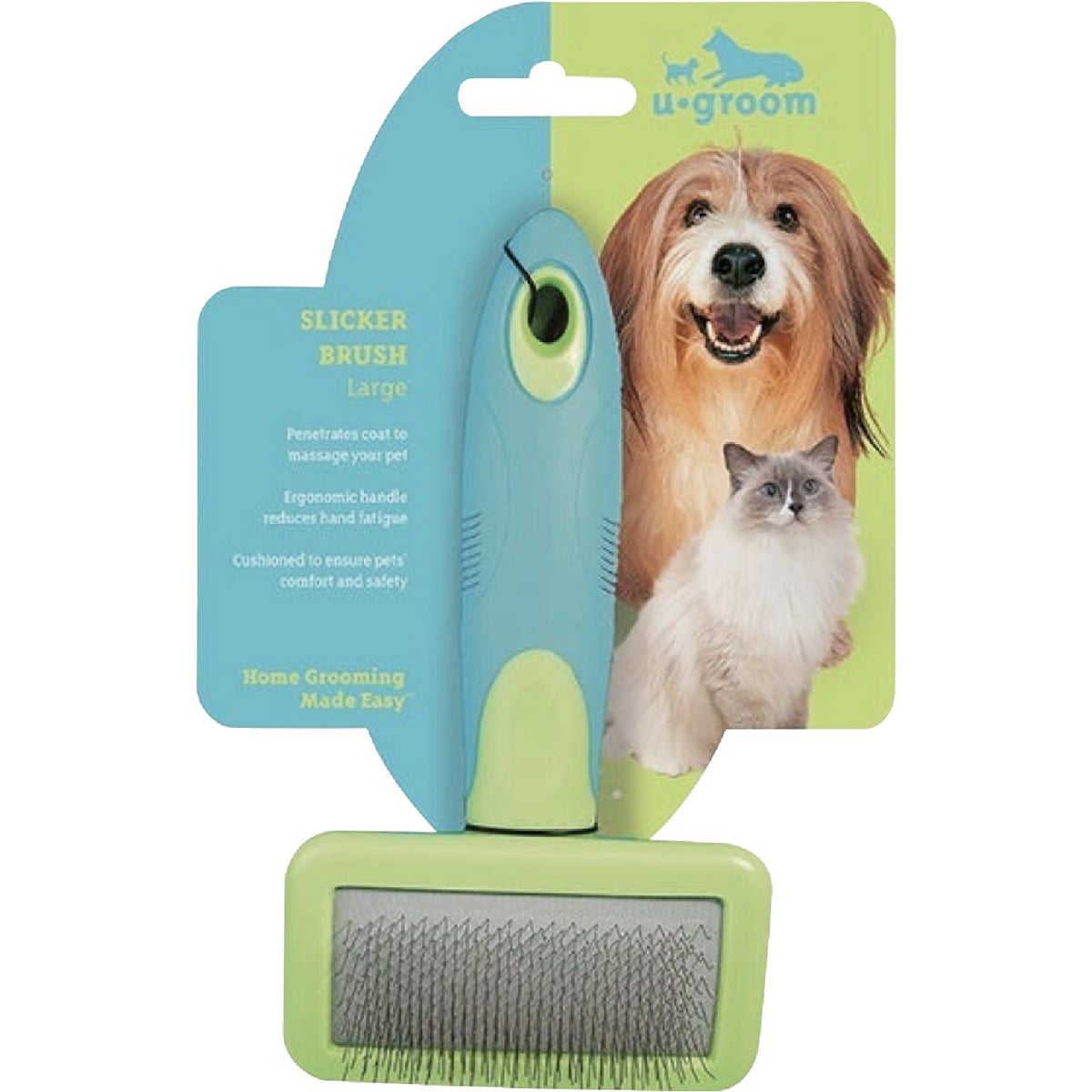 U-groom Large Slicker Pet Brush, 6-3/4 In. x 4-3/4 In. Image 2