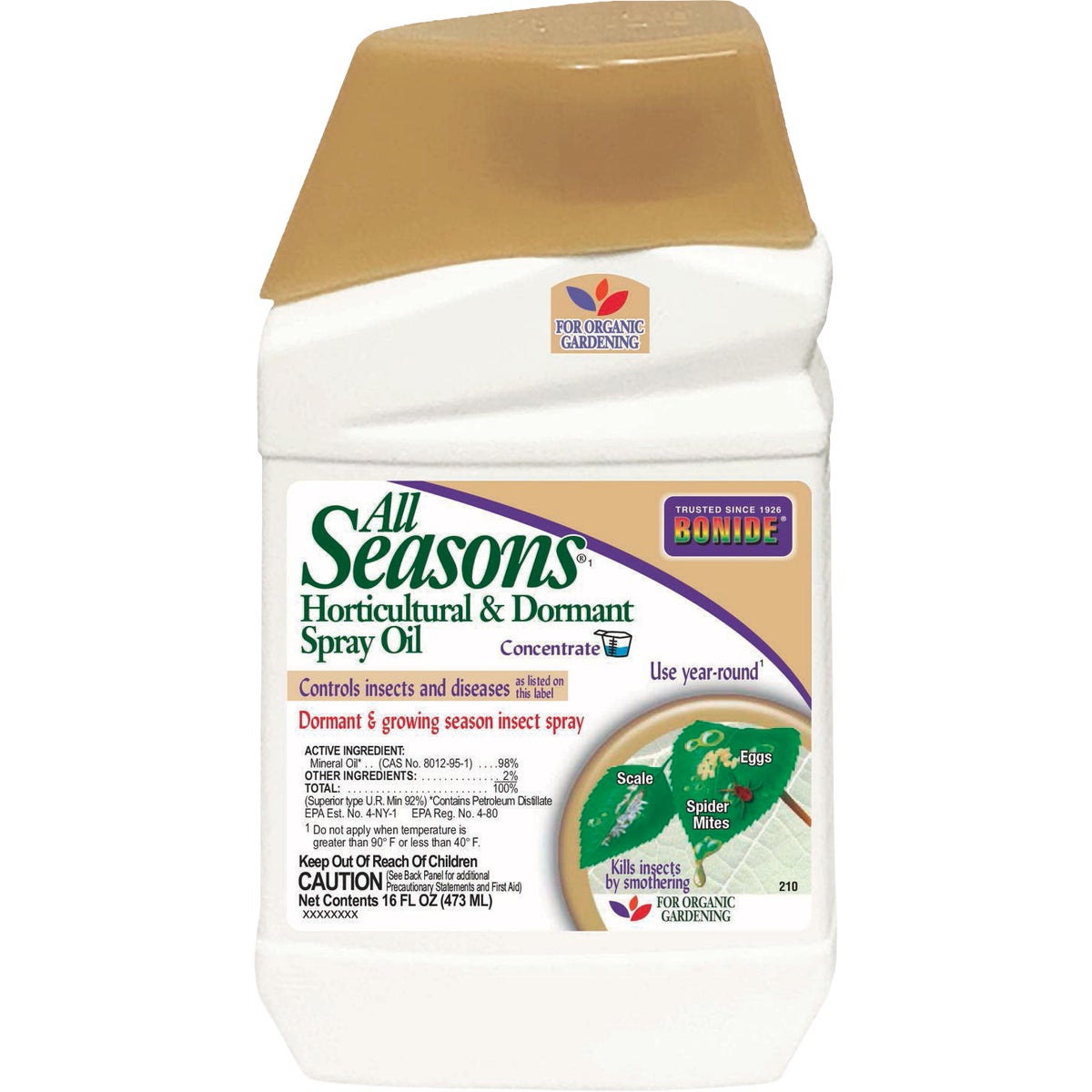 Bonide 16 Oz. Concentrate All Seasons Horticultural & Dormant Spray Oil
