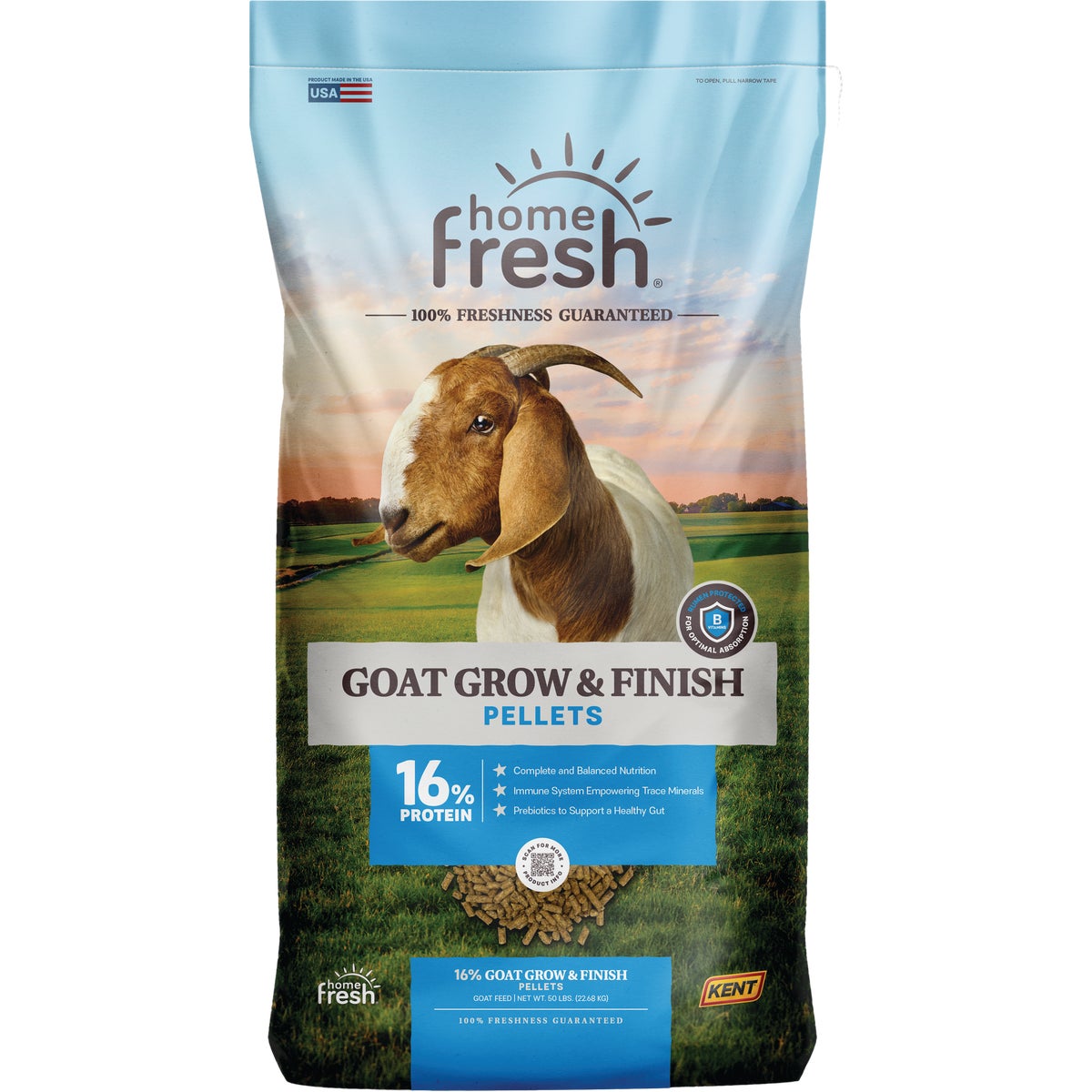 Kent Home Fresh 50 Lb. Goat Grow & Finish Feed Pellets