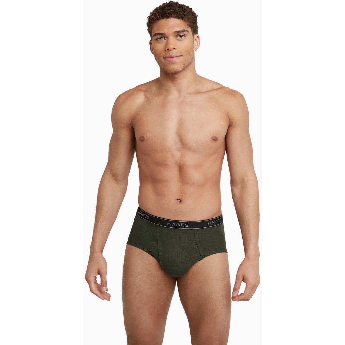 Hanes Men's M Dyed Cotton Briefs (6-Pack) Image 2