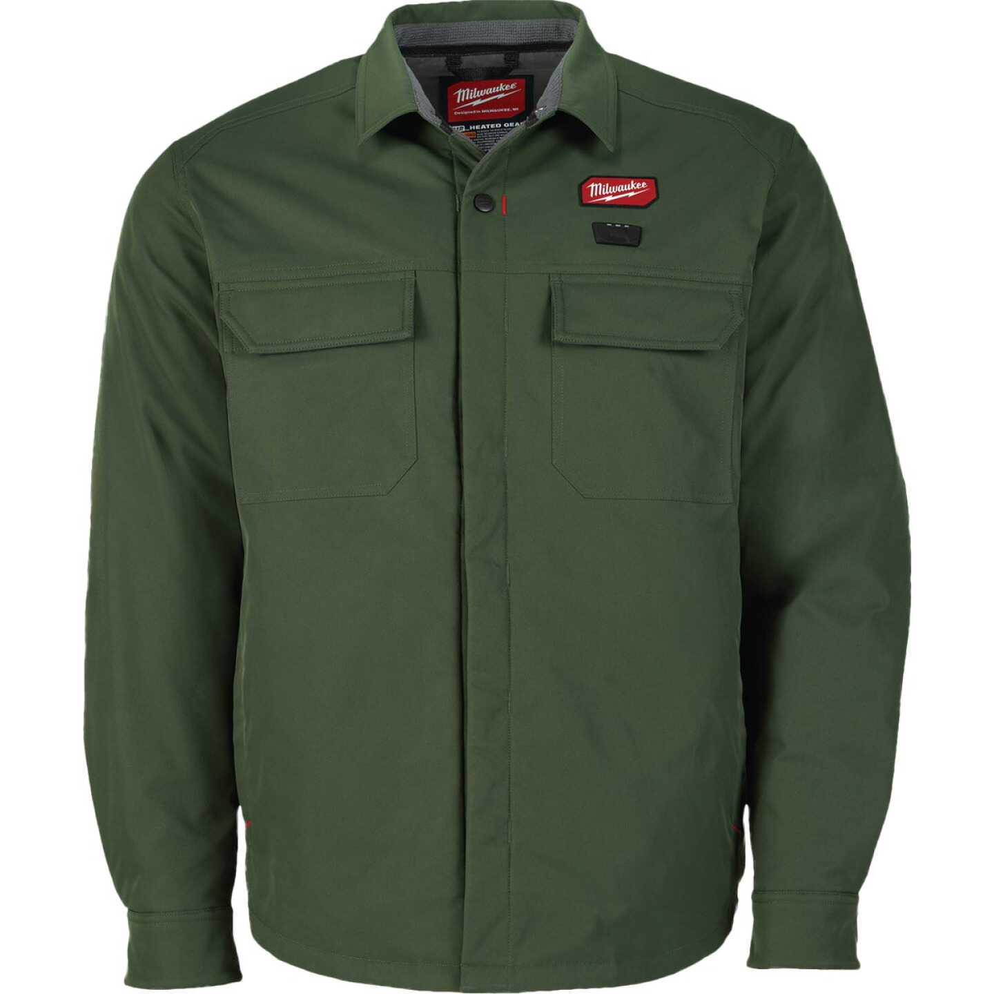 Milwaukee M12 Men's Large Green Heated Shirt Jacket Image 2