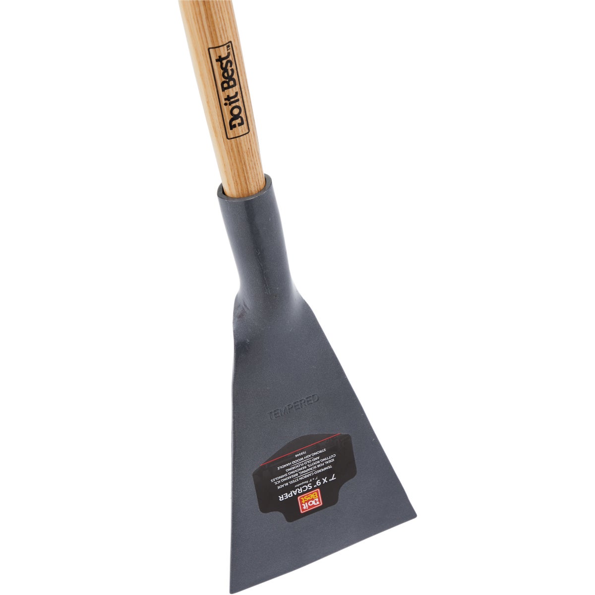 Do it Best SuperScraper 7 In. Steel Blade 54 In. Wood Handle Sidewalk Scraper Image 3