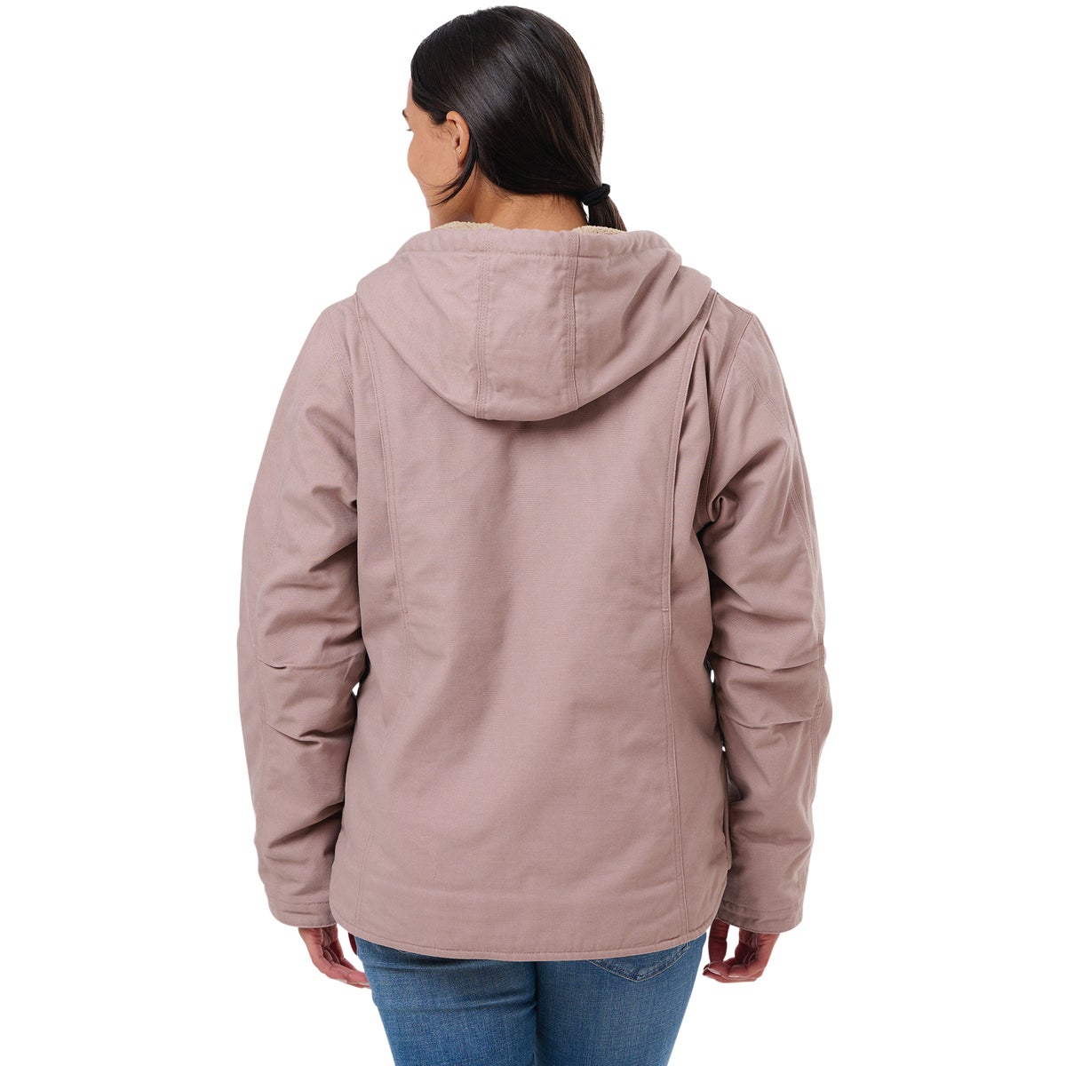 Berne Women's XL Antler Sherpa-Lined Softstone Duck Hooded Jacket Image 2
