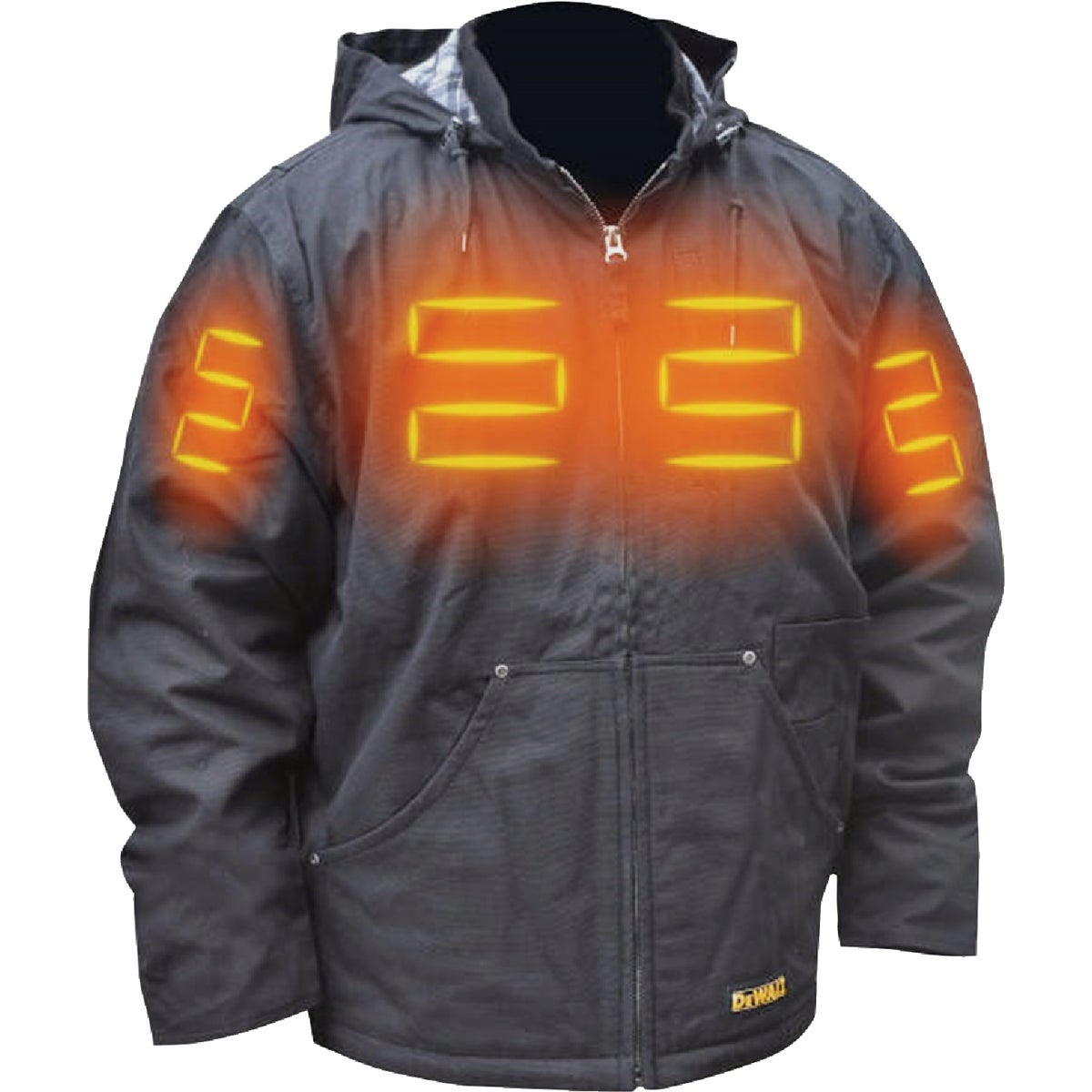 DEWALT Men's Black Heated Coat Kit, L