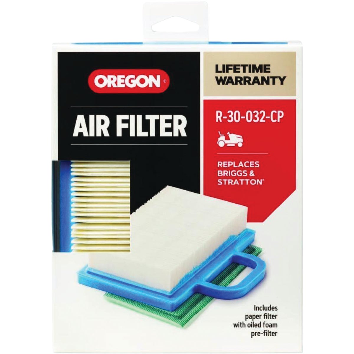 Oregon 14 to 24 HP Paper & Foam Engine Air Filter for Riding Mowers