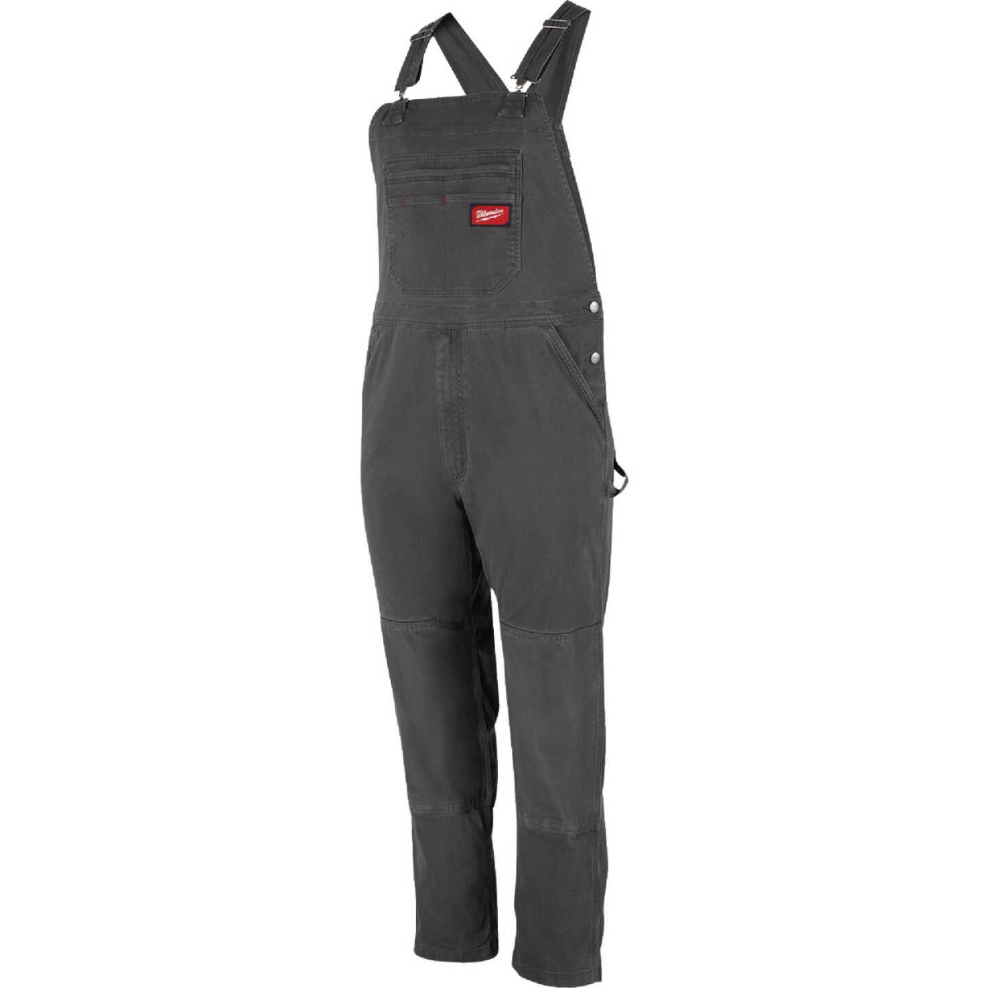 Milwaukee FREEFLEX Men's 30x32 Gray Unlined Bib Overalls Image 5