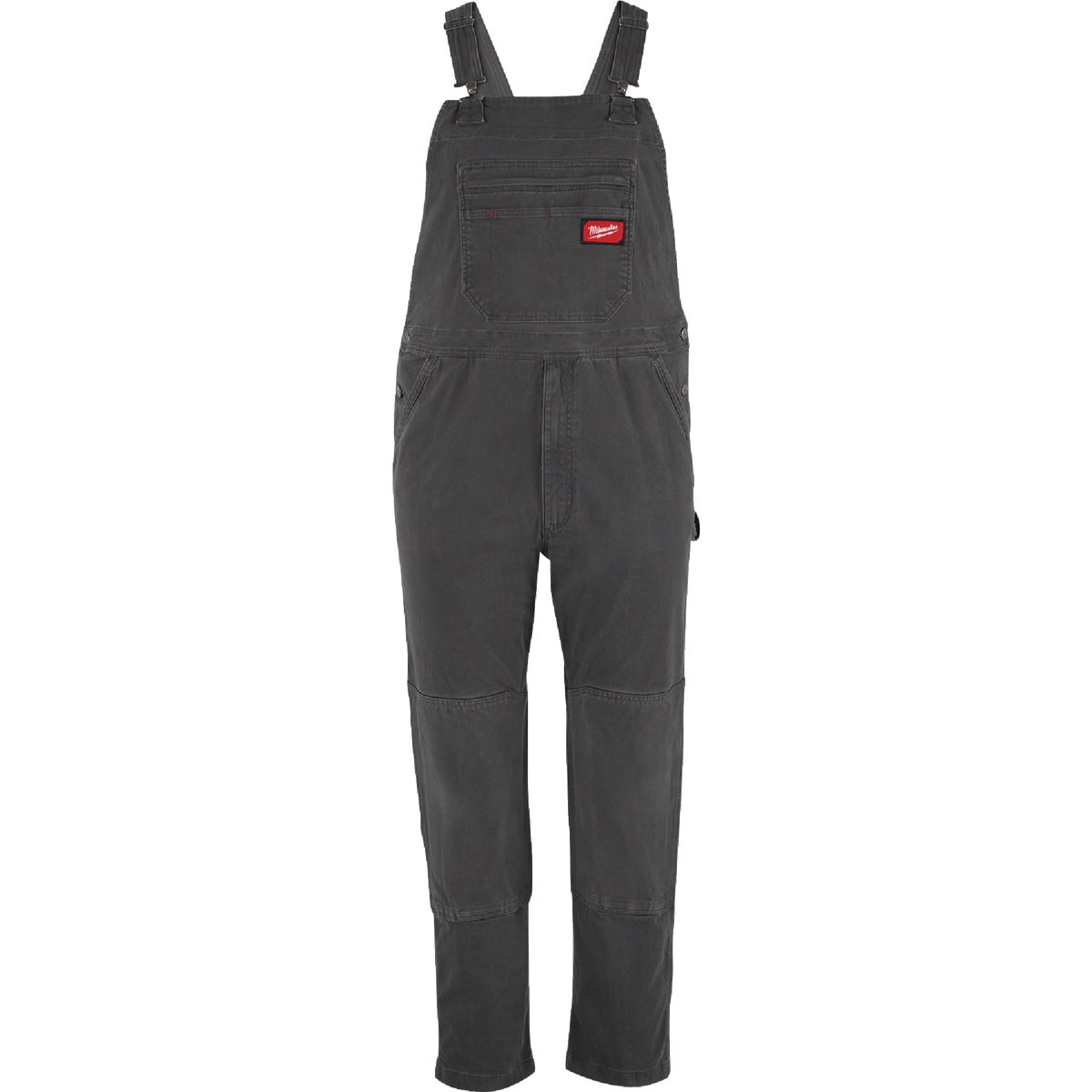 Milwaukee FREEFLEX Men's 30x32 Gray Unlined Bib Overalls
