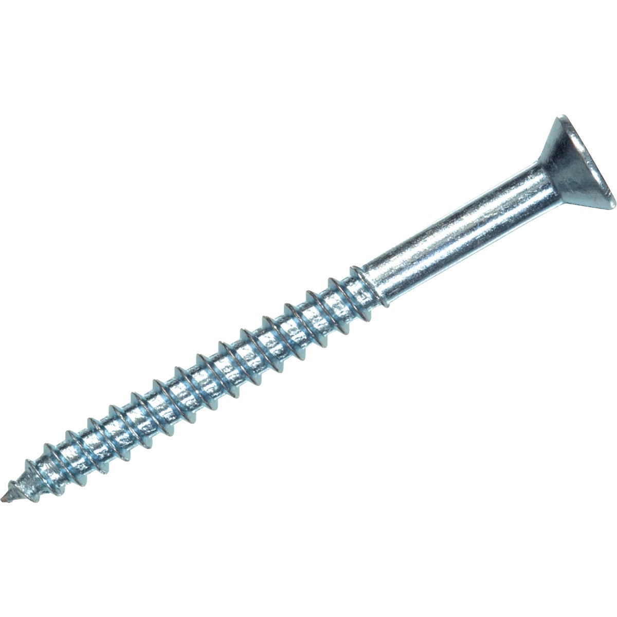 Hillman #4 x 1/2 In. Flat Head Phillips Zinc Wood Screw (100-Count) Image 1