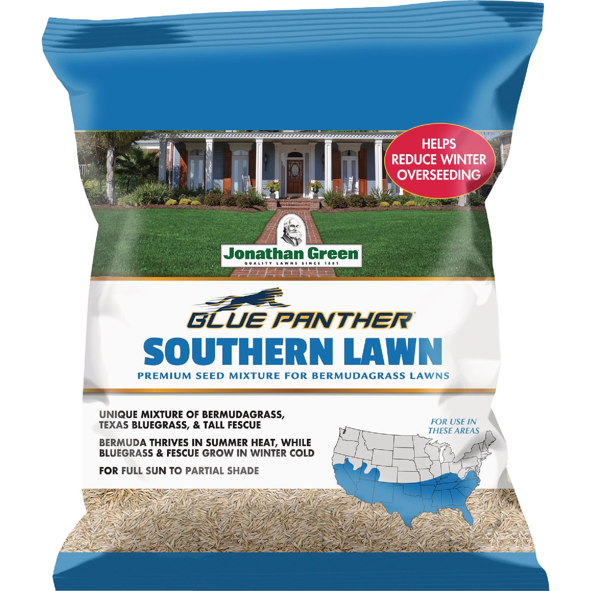 Jonathan Green Blue Panther Southern Lawn 7 Lb. Grass Seed