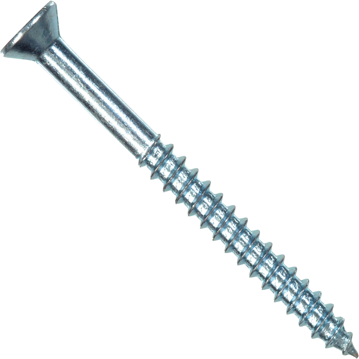 Hillman #8 x 1-1/4 In. Flat Head Phillips Zinc Wood Screw (100 Ct.) Image 1