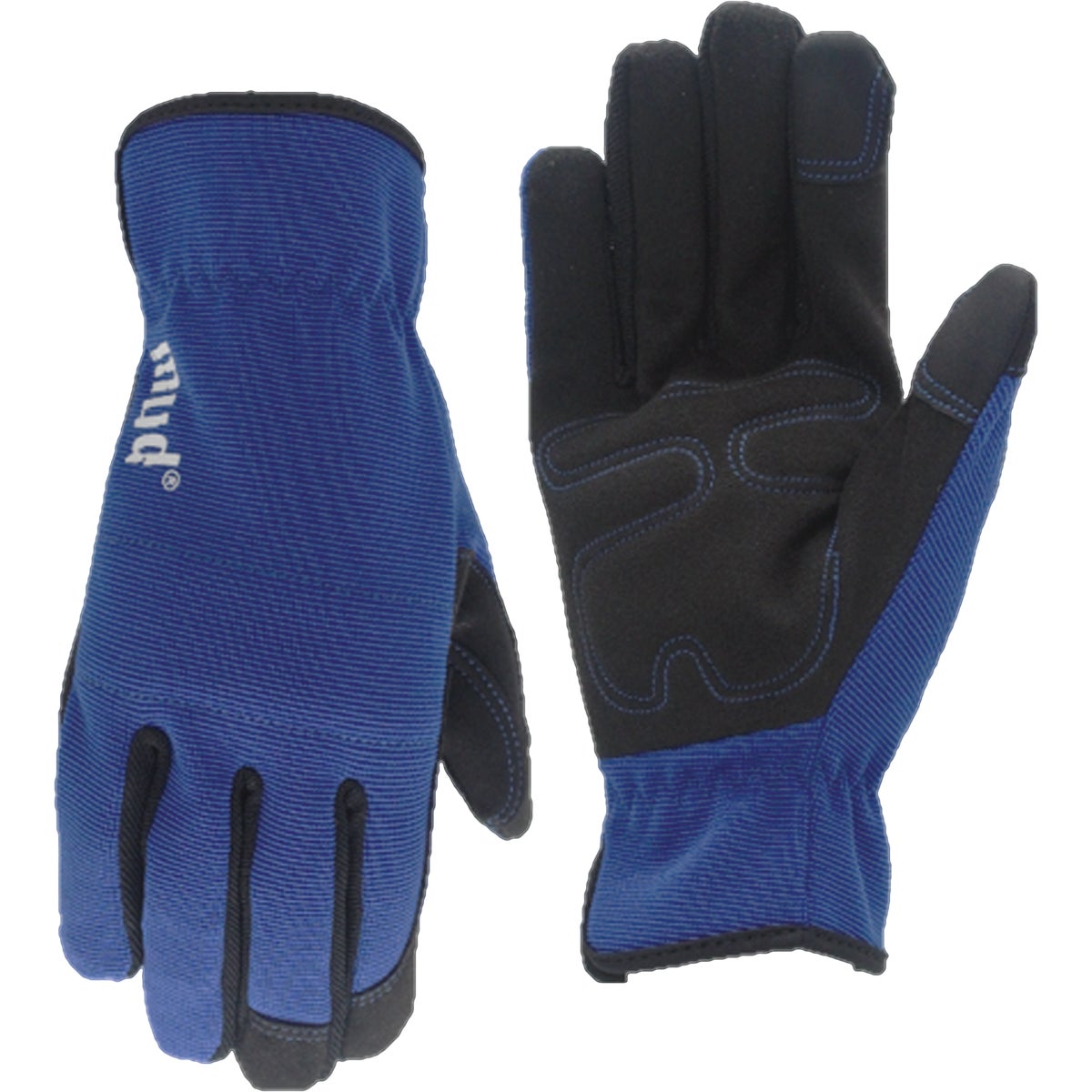 Mud Women's Small/Medium Synthetic Leather True Blue Garden Glove Image 1