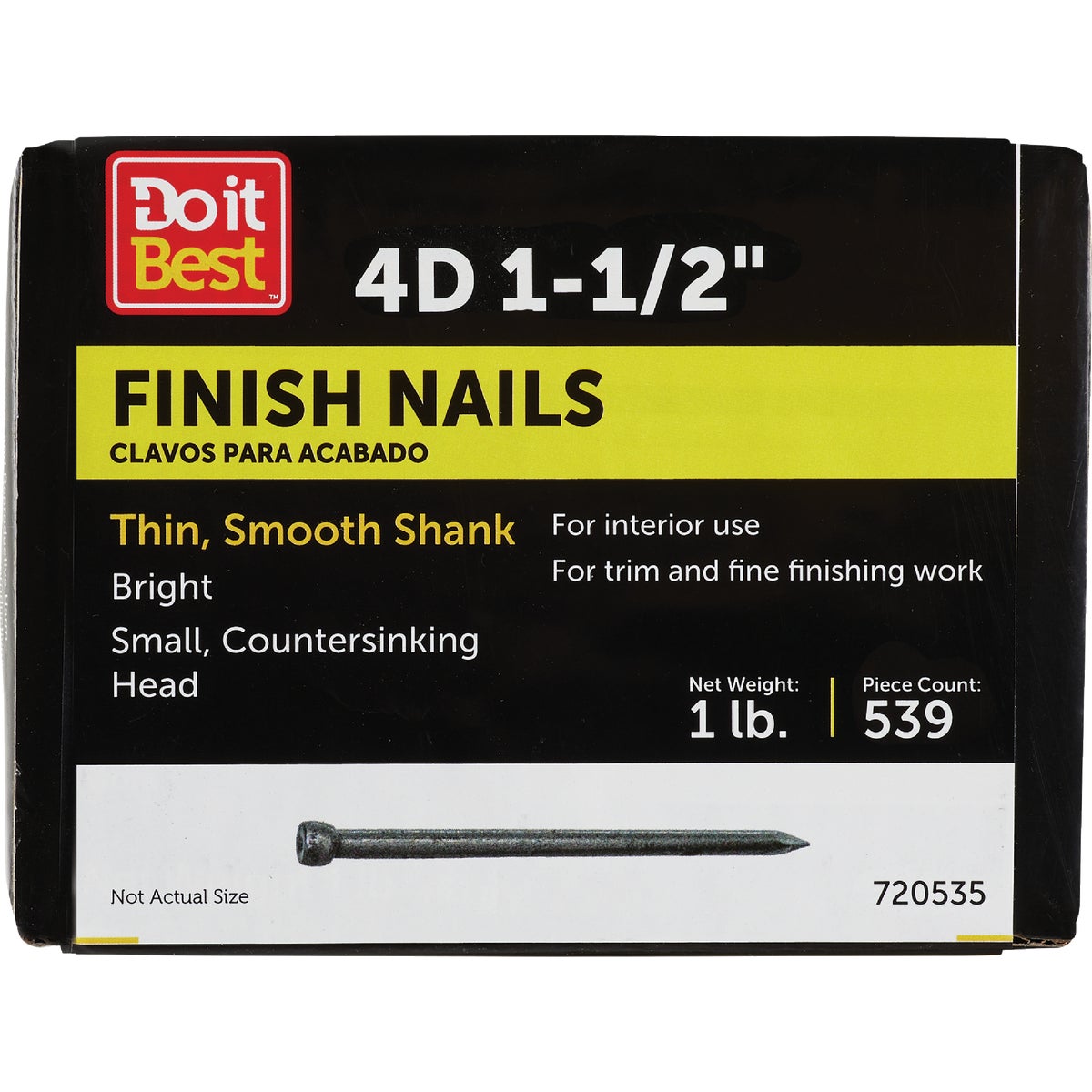 Do it 4d x 1-1/2 In. Bright Finishing Nails (630-Count, 1 Lb.)