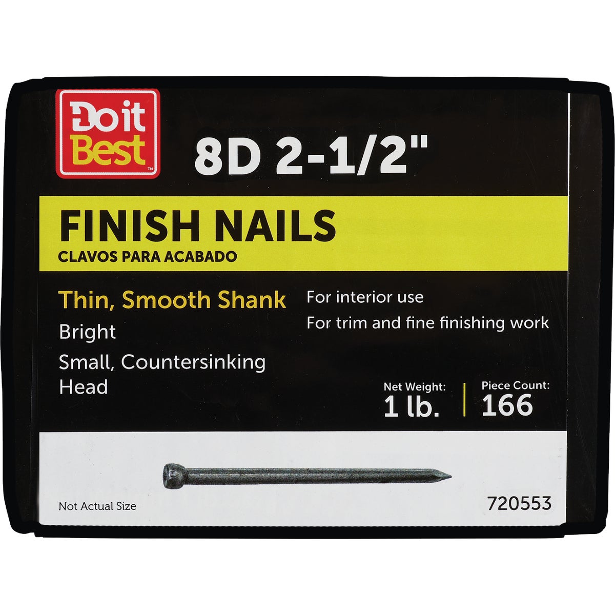 Do it 8d x 2-1/2 In. Bright Finishing Nails (196-Count, 1 Lb.)