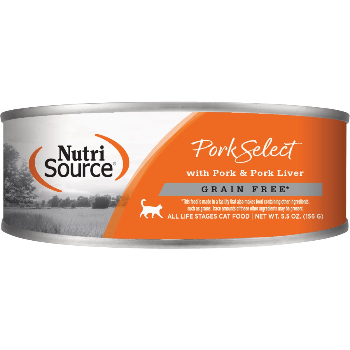 NutriSource 5.5 Oz. Grain Free Pork & Pork Liver Select Cat Food