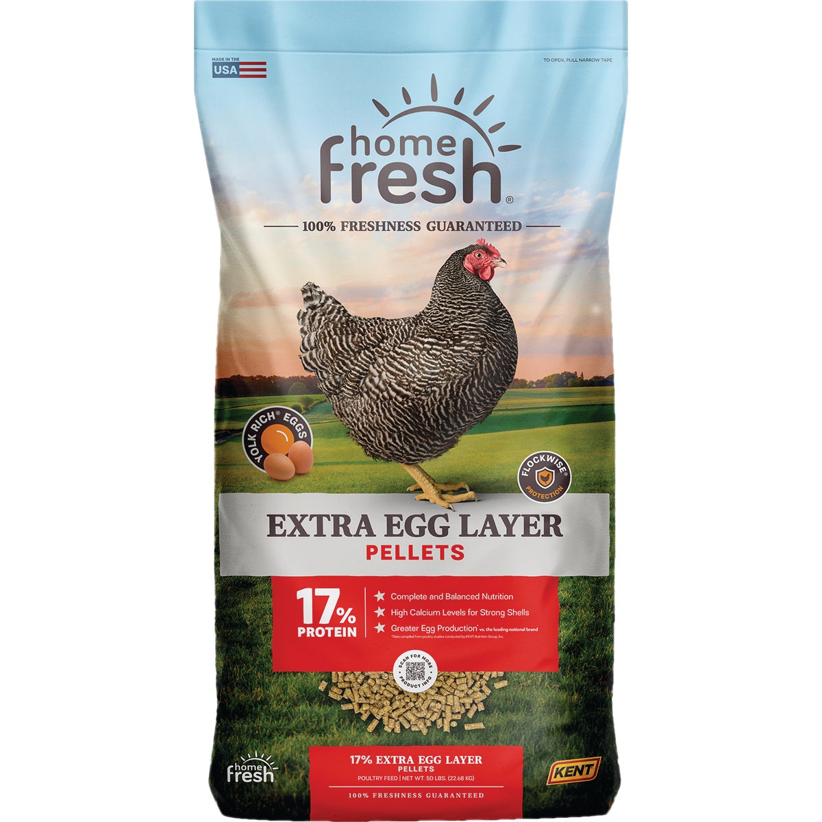 Kent Home Fresh Extra Egg Layer 50 Lb. Pellet Feed