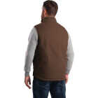 Berne Heartland Men's XL Bark Sherpa-Lined Washed Duck Vest Image 6