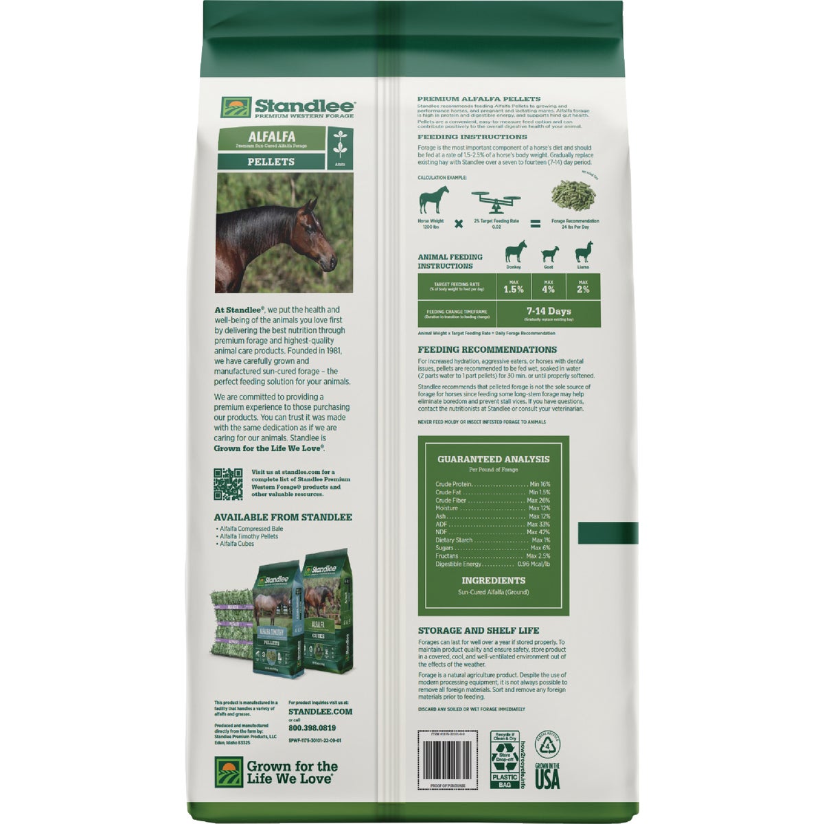 Standlee Premium Western Forage 40 Lb. Premium Alfalfa Pellets Image 7