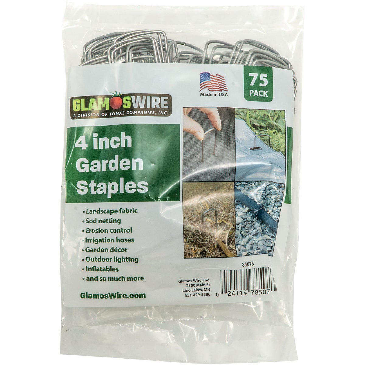 Glamos 4 In. Garden Staple (75-Pack) Image 2