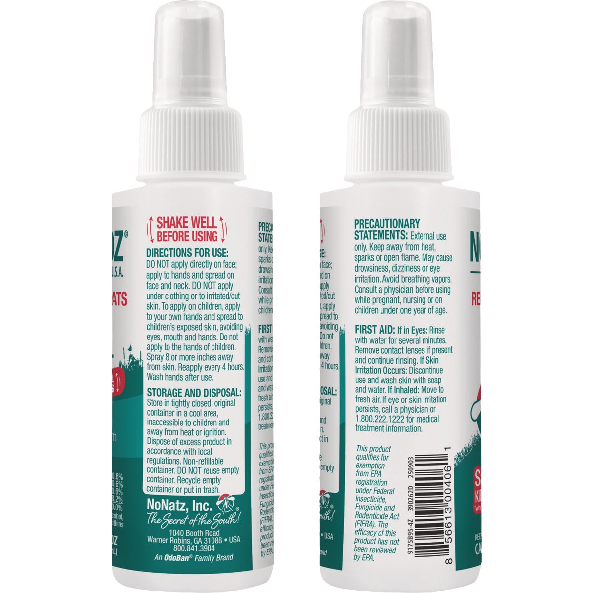 No Mosquitoz 4 Oz. Pump Spray Insect Repellent Image 4