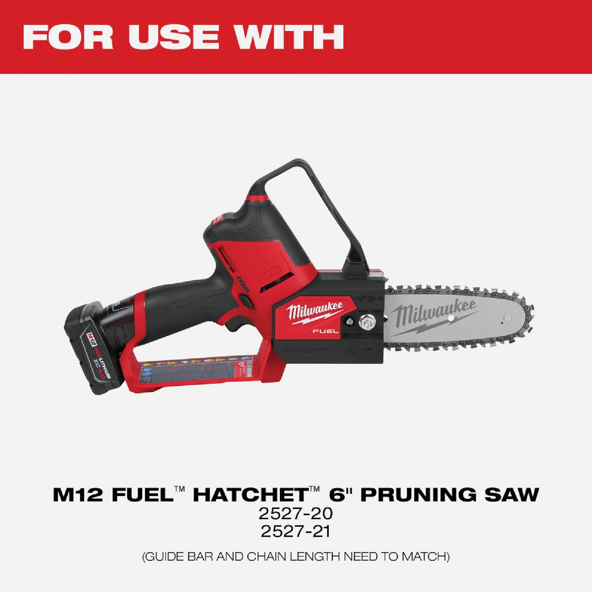 Milwaukee 6 In. Pruning Saw Guide Bar Image 3