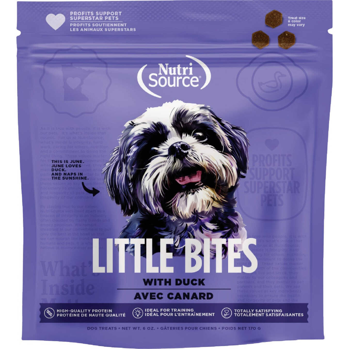 NutriSource Little Bites 6 Oz. Duck Dog Treat Image 1