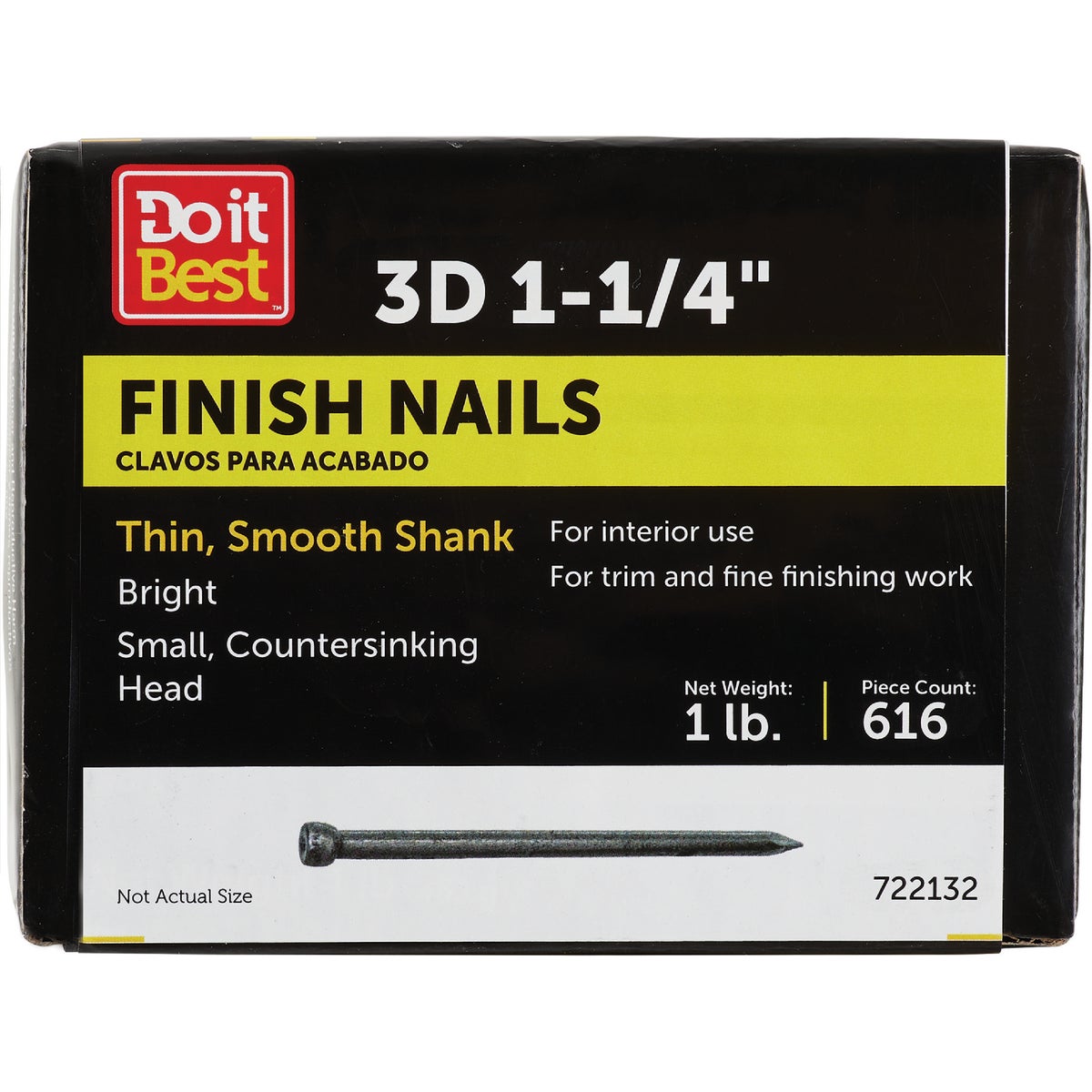 Do it 3d x 1-1/4 In. Bright Finishing Nails (880-Count, 1 Lb.)