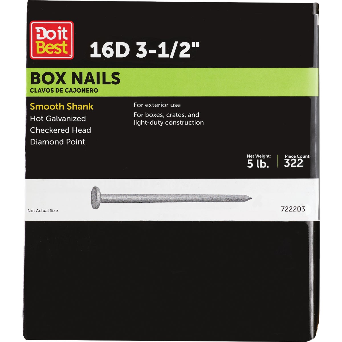 Do it 16d x 3-1/2 In. 10 ga Hot Galvanized Box Nails (355-Count, 5 Lb.)