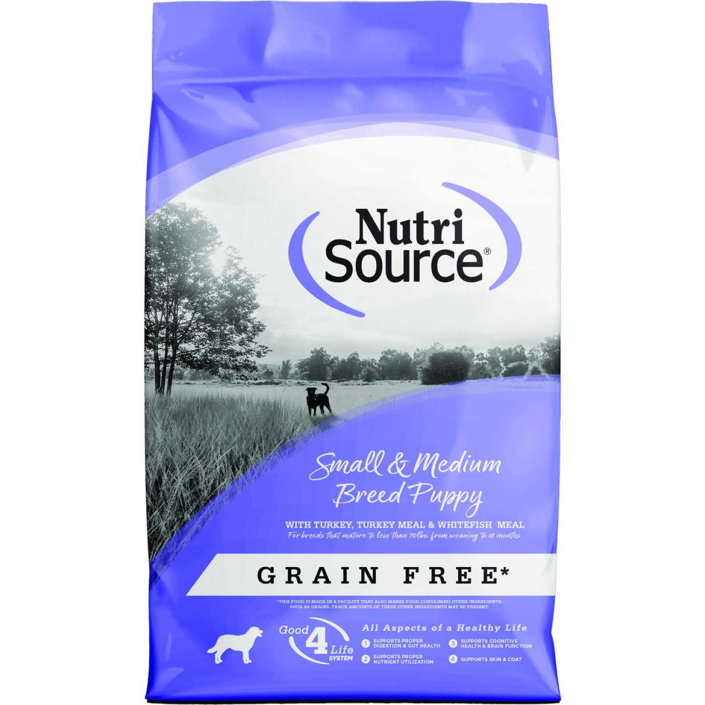 NutriSource 4 Lb. Small & Medium Breed Grain Free Puppy Food Image 1