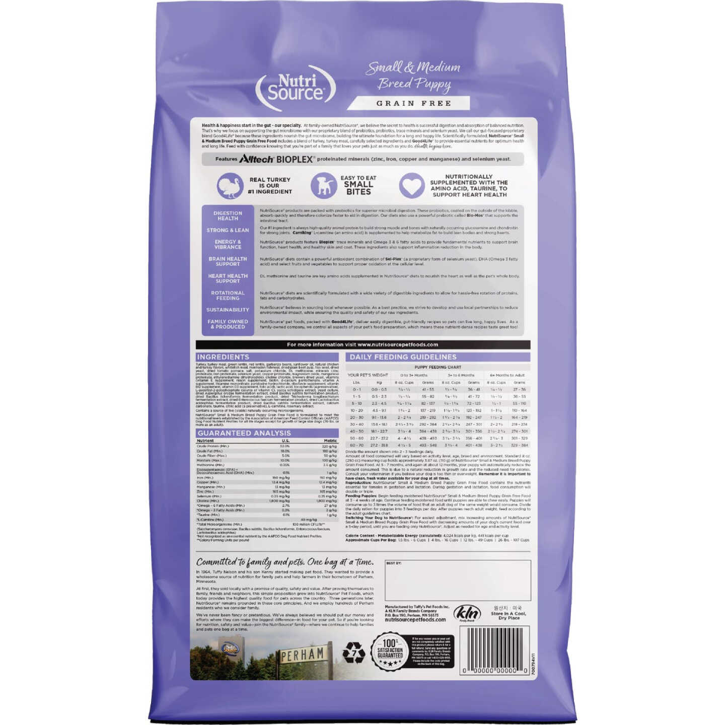 NutriSource 4 Lb. Small & Medium Breed Grain Free Puppy Food Image 7