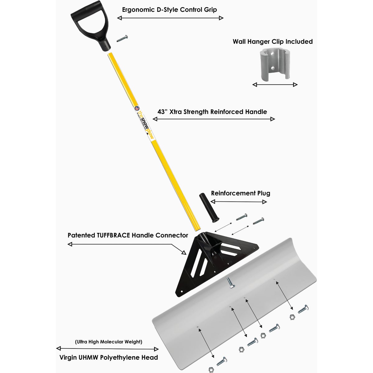 The Snow Plow 24 In. Original Snow Pusher Image 6