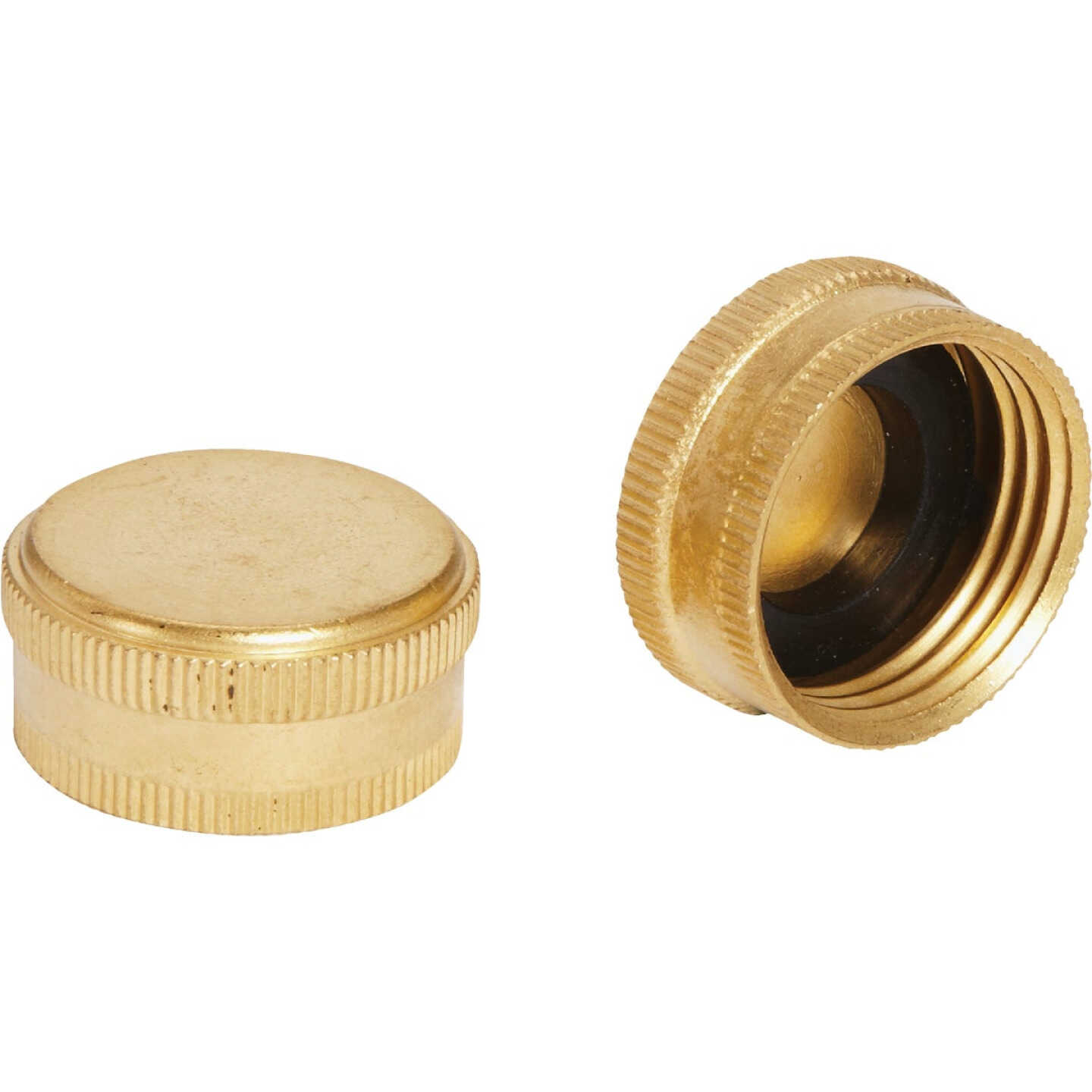Best Garden Brass 5/8 In. Hose End Cap (2-Pack) Image 3