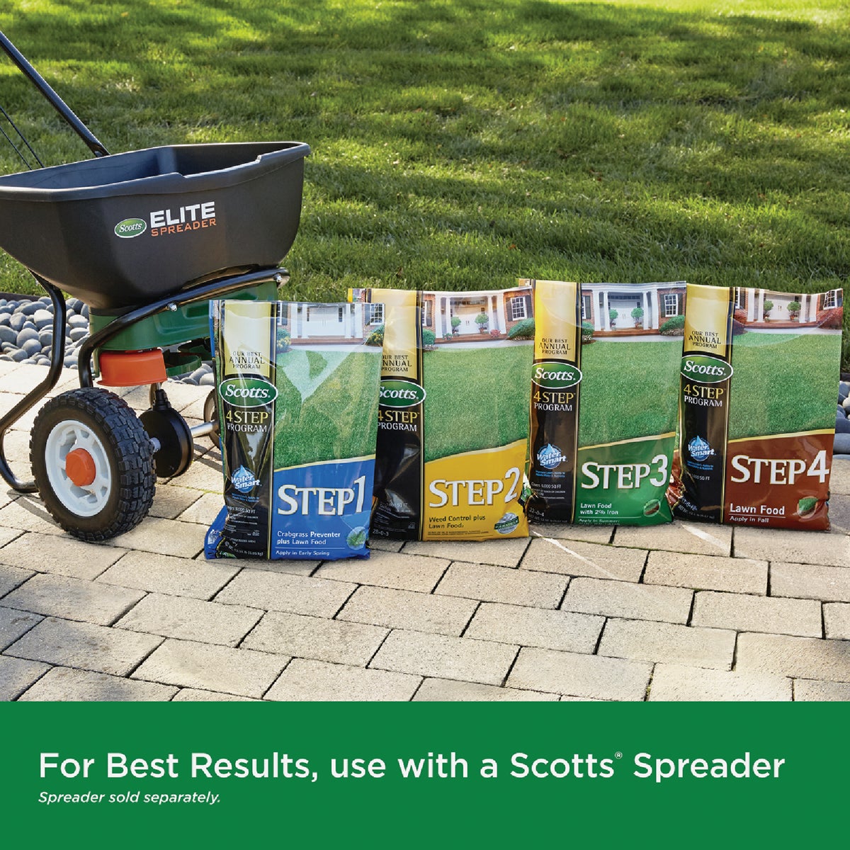 Scotts 4 Step Program Step 1 13.46 Lb. 5000 Sq. Ft. Crabgrass Preventer Plus Lawn Food Image 3