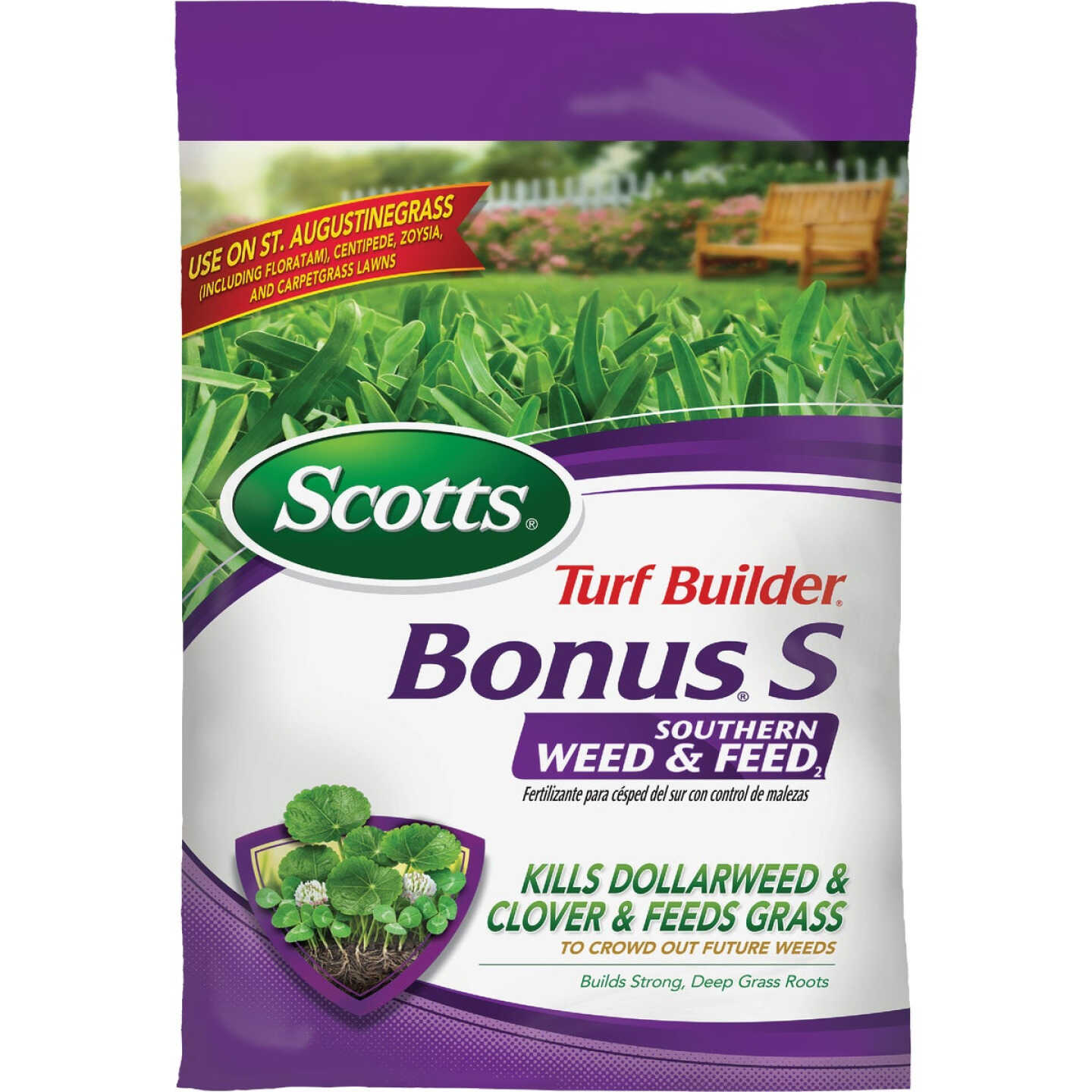 Scotts Turf Builder Bonus S Southern Weed & Feed 18.62 Lb. 5000 Sq. Ft. Weed Killer Plus Lawn Fertilizer Image 1