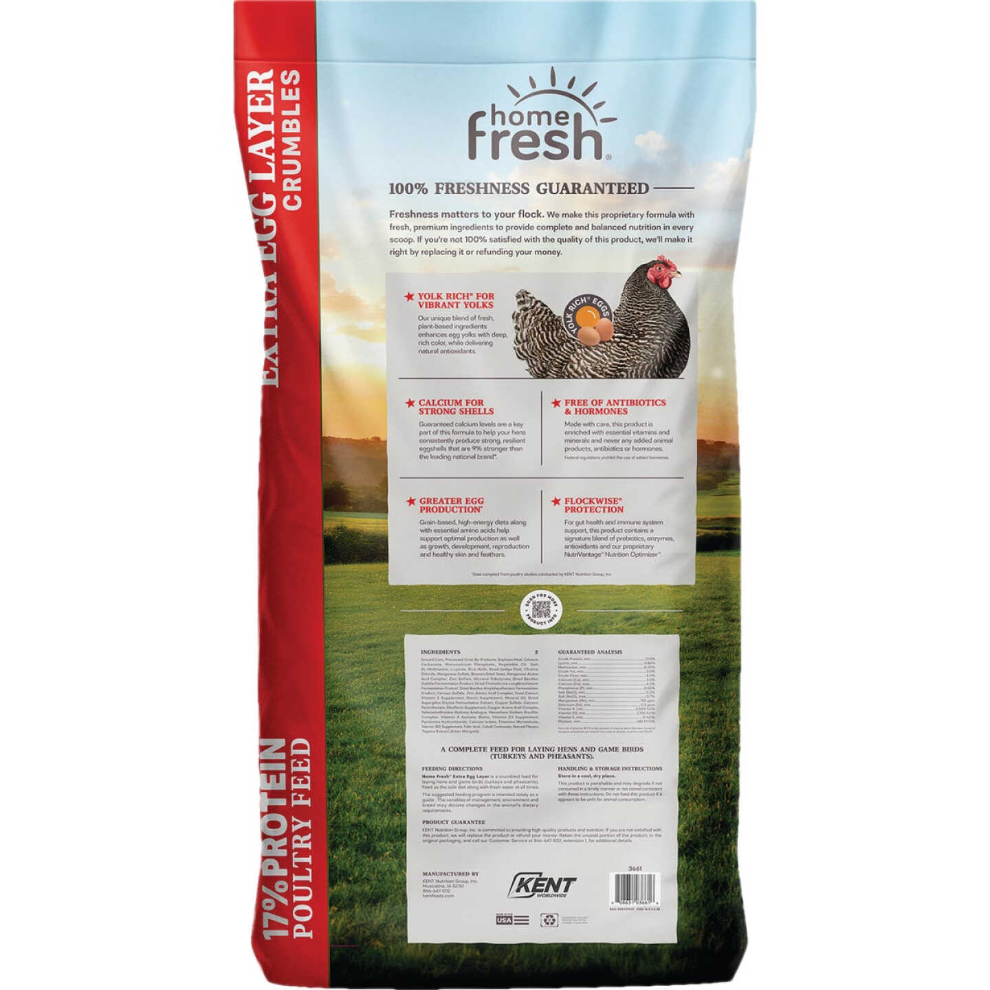 Kent Home Fresh Extra Egg Layer 50 Lb. Crumble Feed Image 7