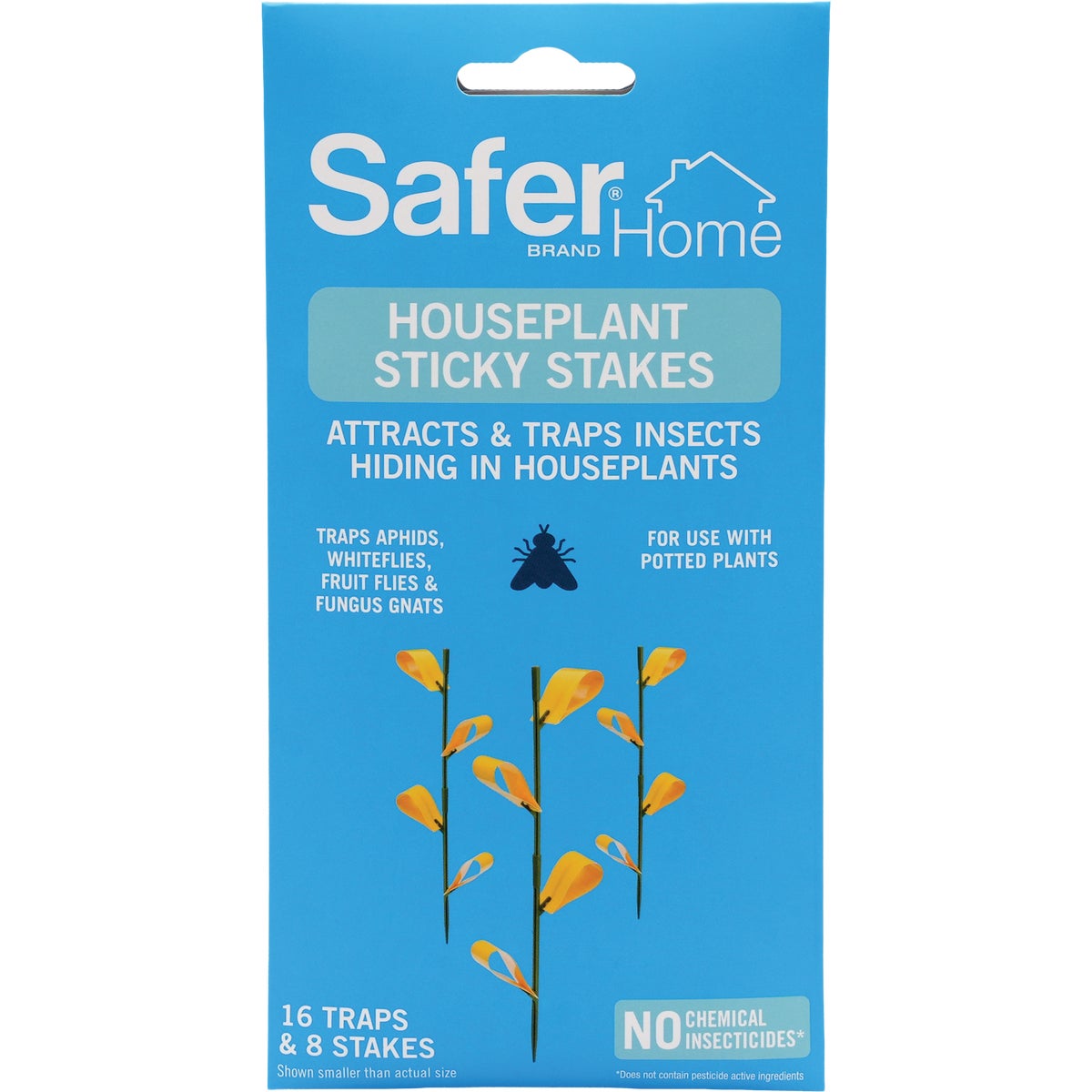 Safer Home Houseplant Sticky Stake Insect Traps (8-Pack)