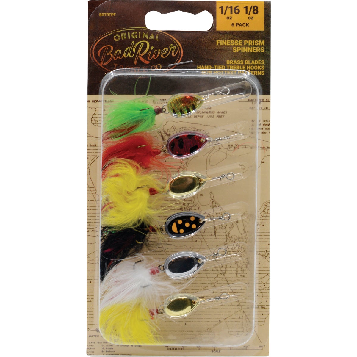 Bad River Finesse Prism Spin Fishing Lure (6-Pack)