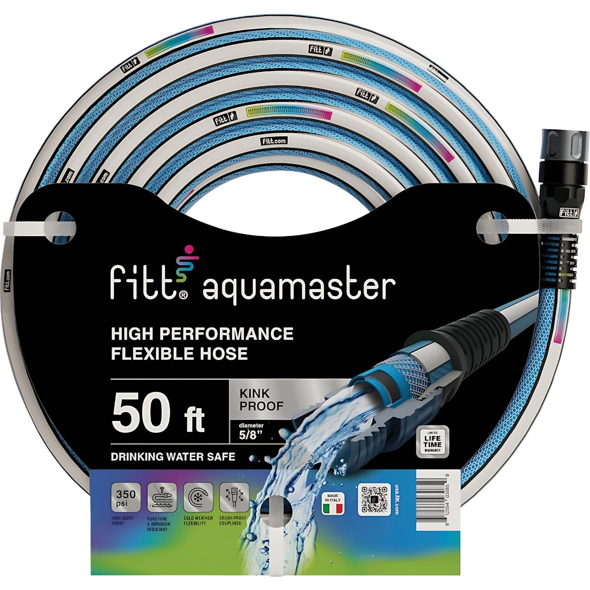 Fitt Aquamaster 5/8 In. Dia. x 50 Ft. Hybrid Garden Hose