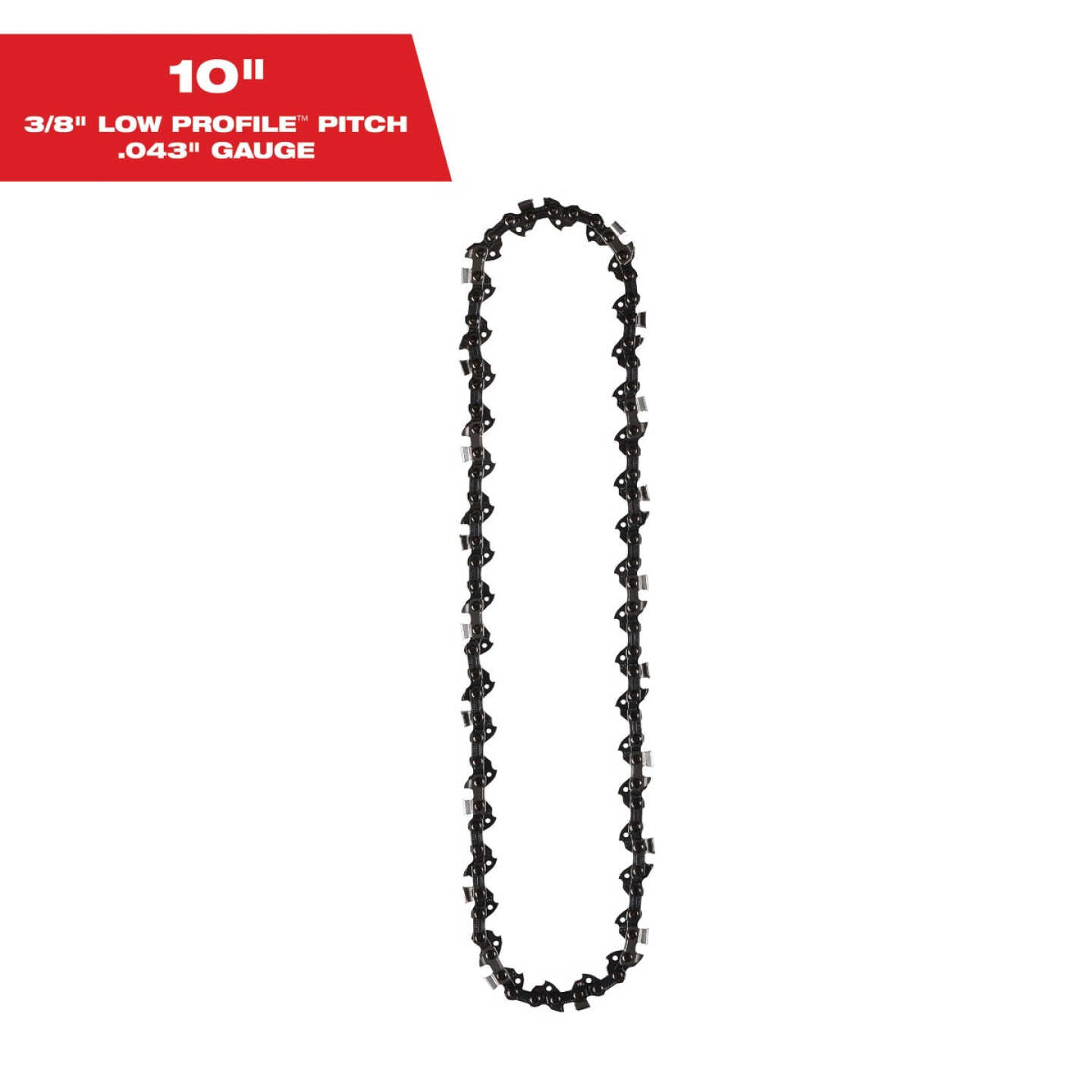 Milwaukee 10 In. 40-Link Pole Saw Chain Image 1
