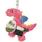 goDog Dragons Small Coral Squeaky Plush Dog Toy Image 1